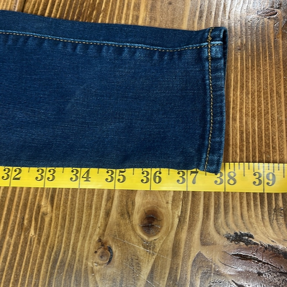 American Eagle Women's Stretchy Dark Blue Jeans Jeggings Skinny Jeans 2 Long - Picture 6 of 7